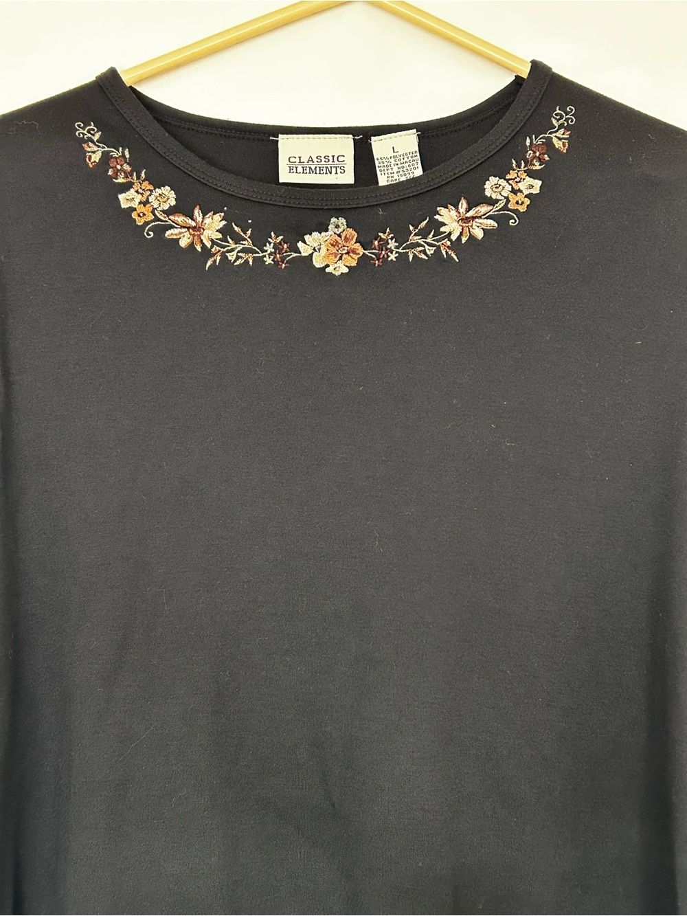 Vintage long sleeve floral tee sz L - Picture 2 of 8